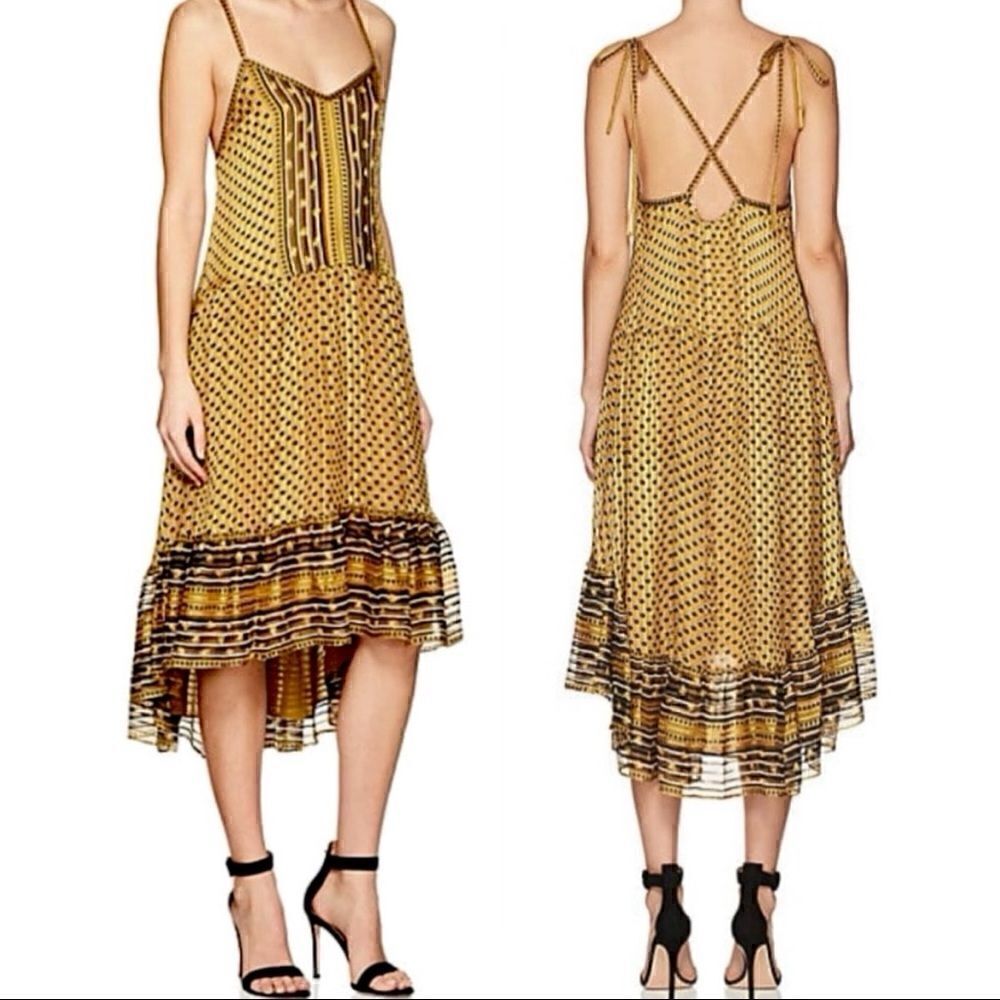 Ulla Johnson Midi Dress Talin Silk